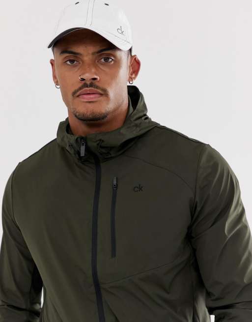 Calvin klein golf ultra shop lite jacket in khaki