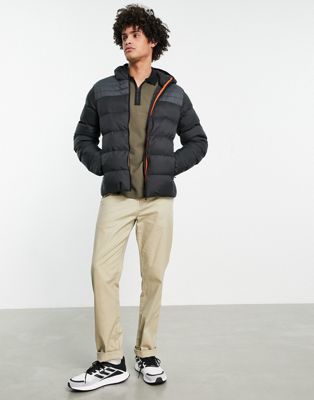 Calvin Klein Golf Voltron hooded jacket in black exclusive to asos | ASOS