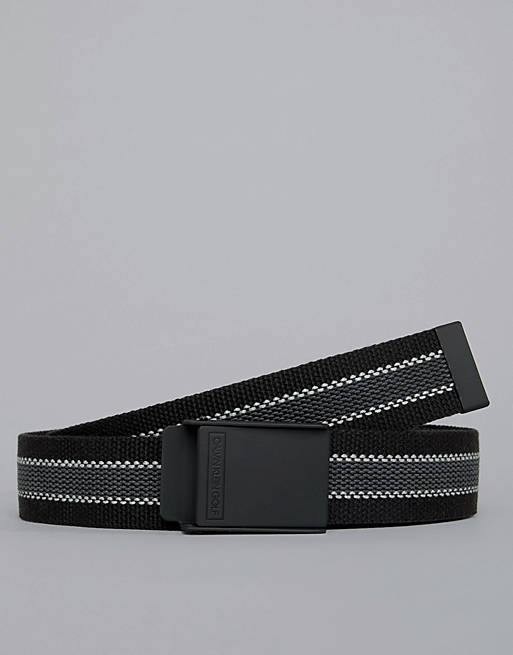 Calvin Klein Golf Webbing Belt In Black | ASOS