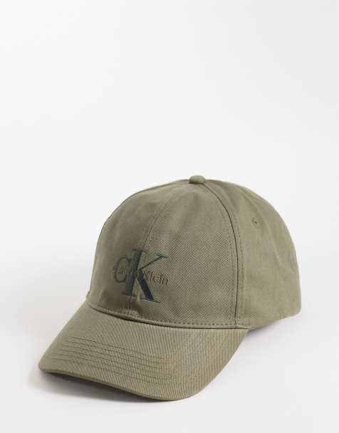 Calvin Klein - Gorra de béisbol verde caqui con logo bordado - view 1