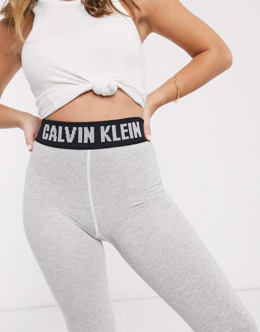 Calvin Klein  - grå leggings med ikonlogo, 3 af 4