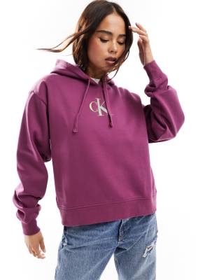 Calvin klein cheap purple hoodie