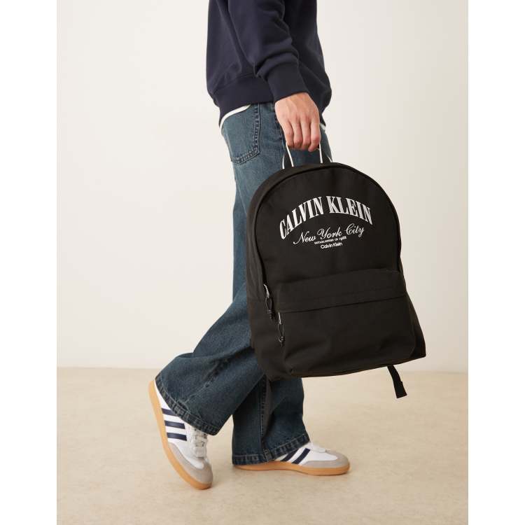 Calvin Klein graphic backpack in black | ASOS display picture 3