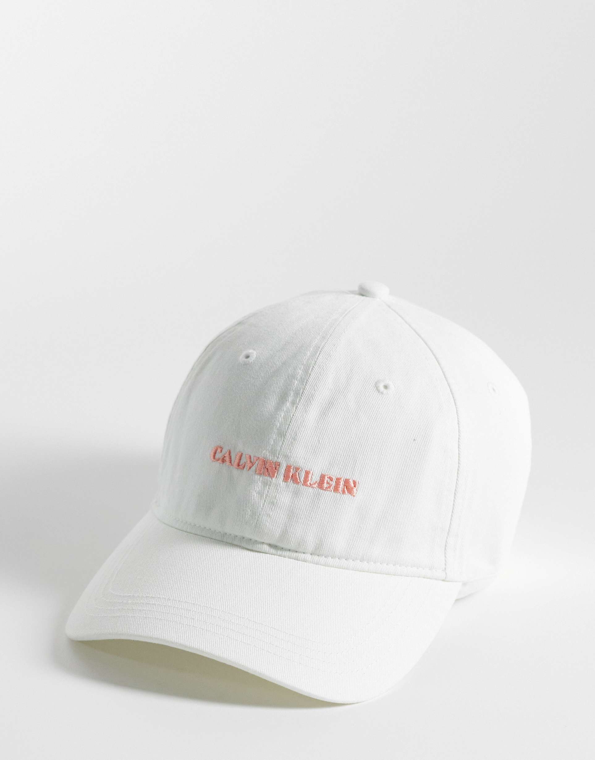 calvin klein graphic cap in white
