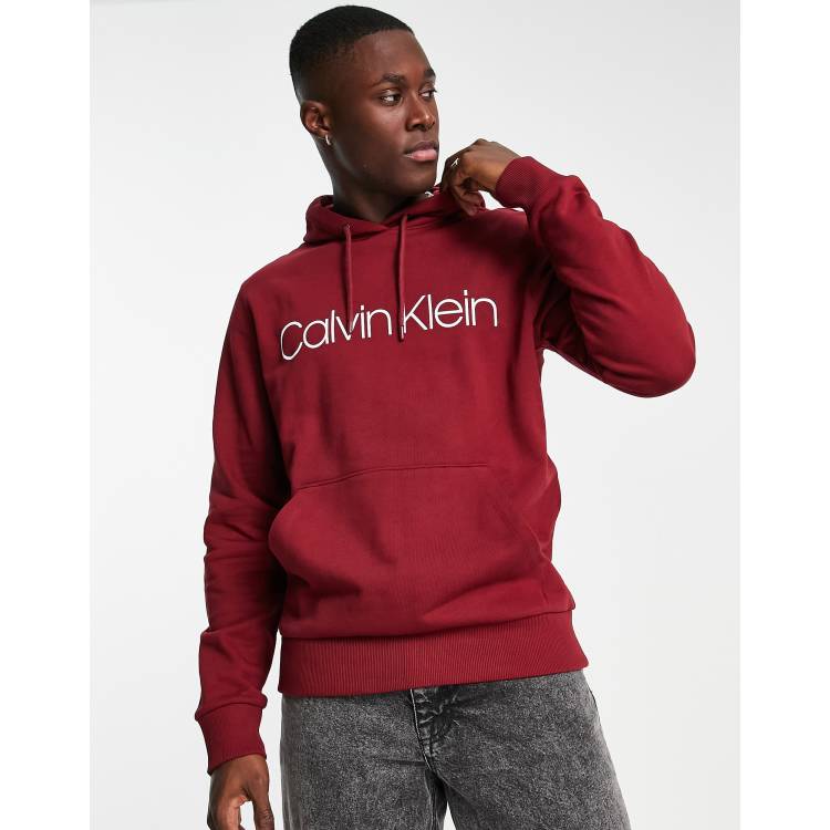 Buy Calvin Klein Men Red Crew Neck Graphic Sweatshirt 