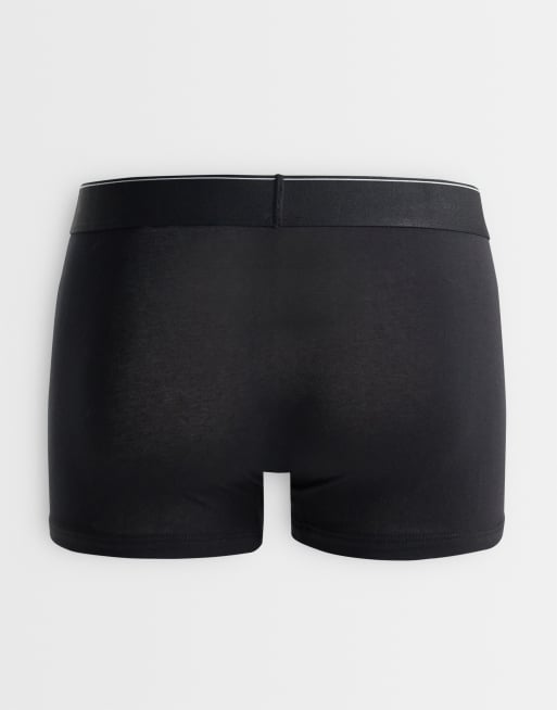 Calvin Klein Graphic Monogram 3 pack cotton trunks in pink/grey/black, 2 of 3
