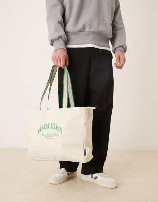 Calvin Klein Calvin Klein graphic tote bag in white