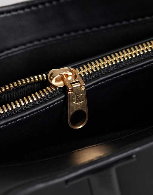 Calvin Klein - Grote shopper met opvallend logo in zwart, 3 van 4