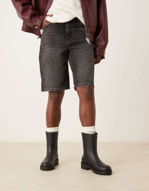 Calvin Klein – Gummistiefel in Schwarz mit kurzem Schaft, 2 von 4
