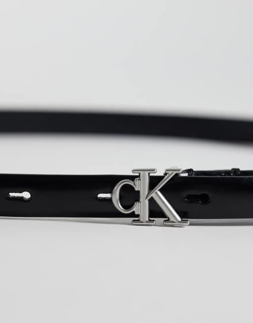 Calvin Klein Gürtel mit Emblem-Metall-Details 15 mm in Schwarz, 2 von 3
