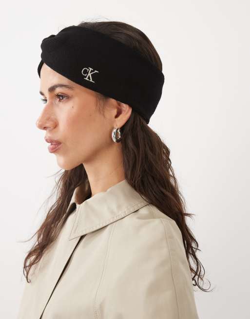 Calvin Klein Haarband mit Twist-Detail in Schwarz, 3 von 3