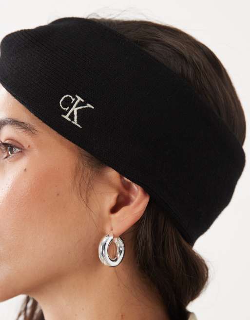 Calvin Klein headband with twist detail in black, 2 of 3