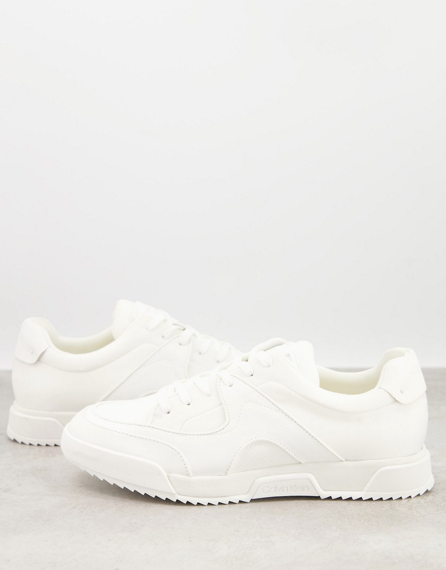 Calvin Klein hector trainers in white