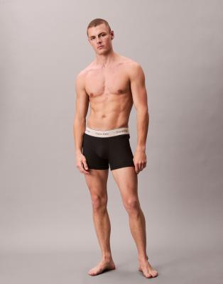 Calvin Klein Heritage Cotton 3 Pack Boxer Briefs In Multi