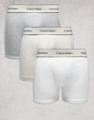 Calvin Klein Heritage Cotton 3 Pack Boxer Briefs In Multi