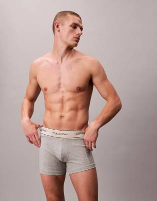 Calvin Klein Heritage Cotton 3 Pack Boxer Briefs In Multi