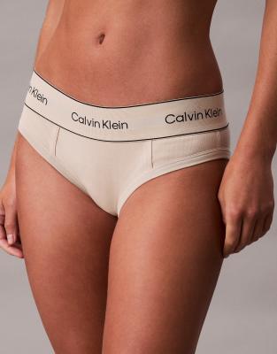 Calvin Klein - Heritage Cotton - Bas de bikini - Huître | ASOS