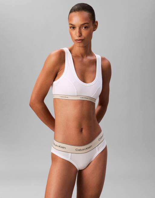Calvin Klein Heritage Cotton bikini brief in white, 2 of 3