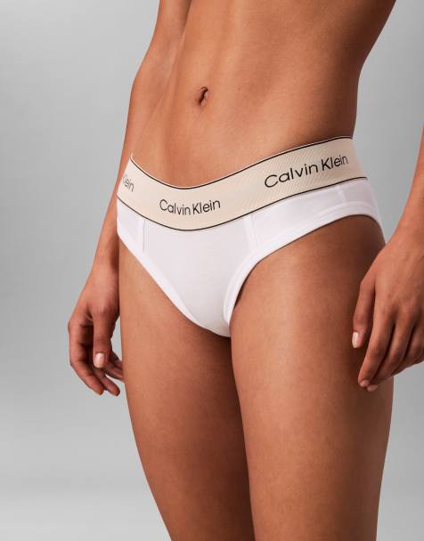 Calvin Klein Heritage Cotton - braguita de bikini blanca - view 1