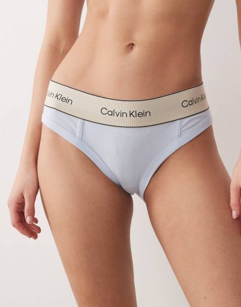 Calvin Klein – Heritage – Jasnoniebieskie figi bawełniane - view 1