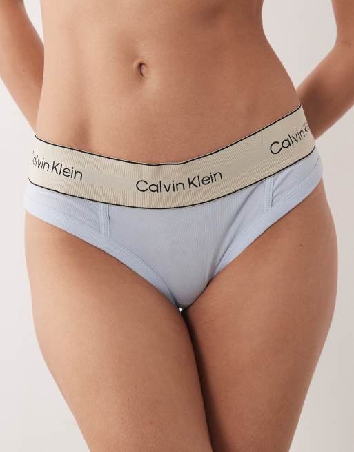 Calvin Klein – Heritage – Jasnoniebieskie figi bawełniane, 4 z 4