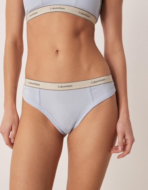 Calvin Klein - Heritage - Lyseblå G-streng i bomuld, 3 af 4
