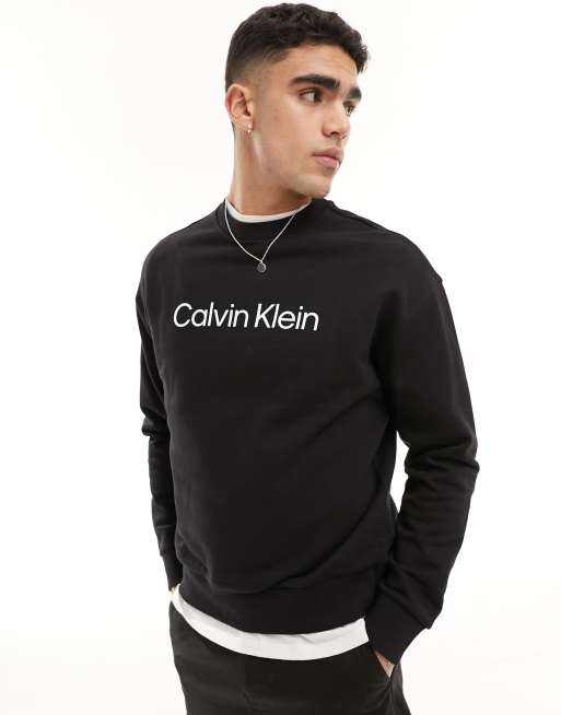 Calvin Klein - Hero - Comfortabel sweatshirt met logo in zwart, 3 van 4