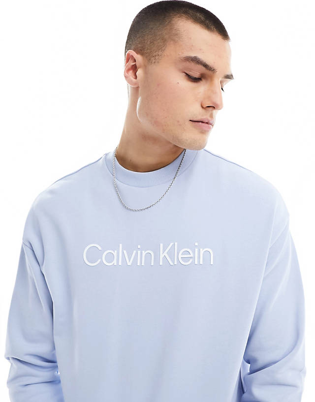 Calvin Klein - hero logo comfort sweatshirt in blue