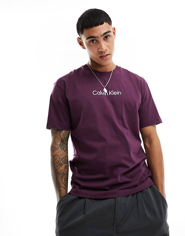Calvin Klein - hero logo comfort t-shirt in purple