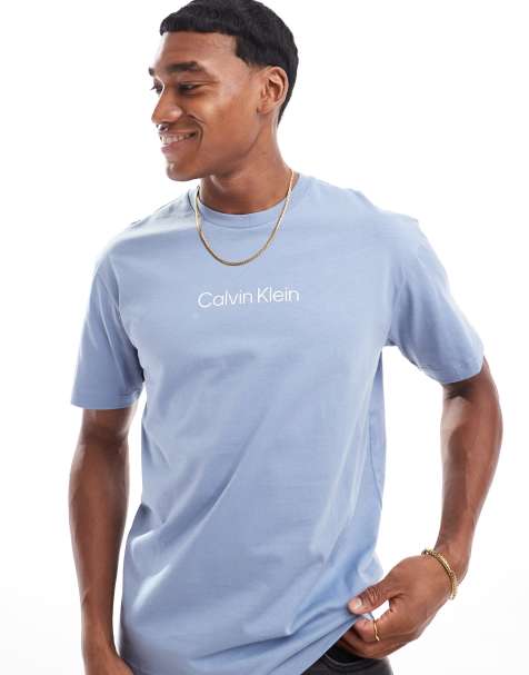Calvin Klein - Hero - T-shirt confort à logo - Bleu clair - view 1