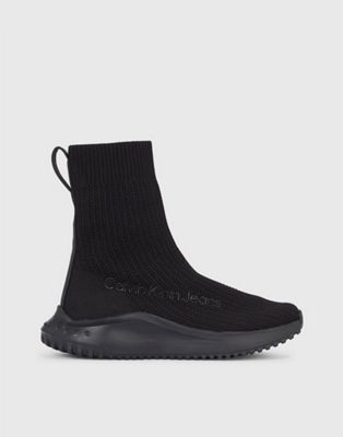 Calvin Klein High-Top Sock Trainers in black