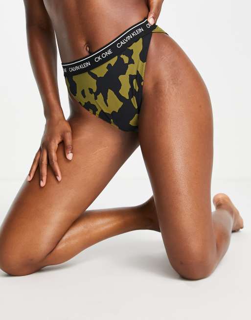 Calvin klein on sale camo thong