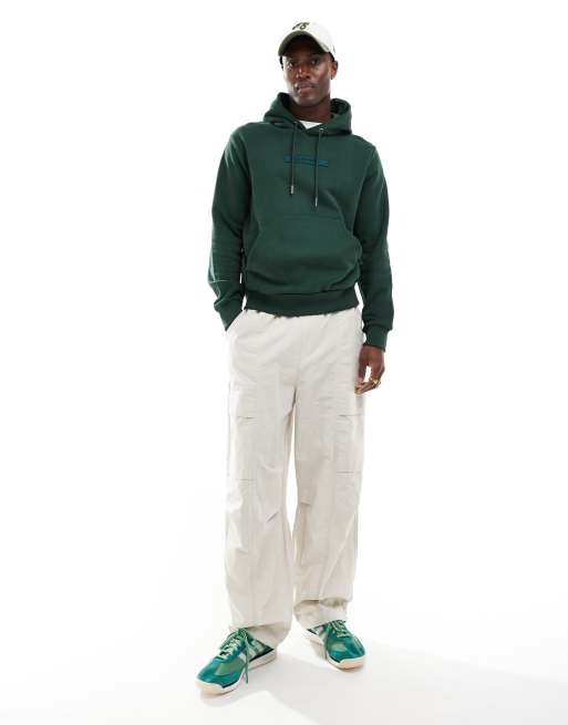 Calvin Klein - Hoodie met geborduurd logo in middengroen, 3 van 4