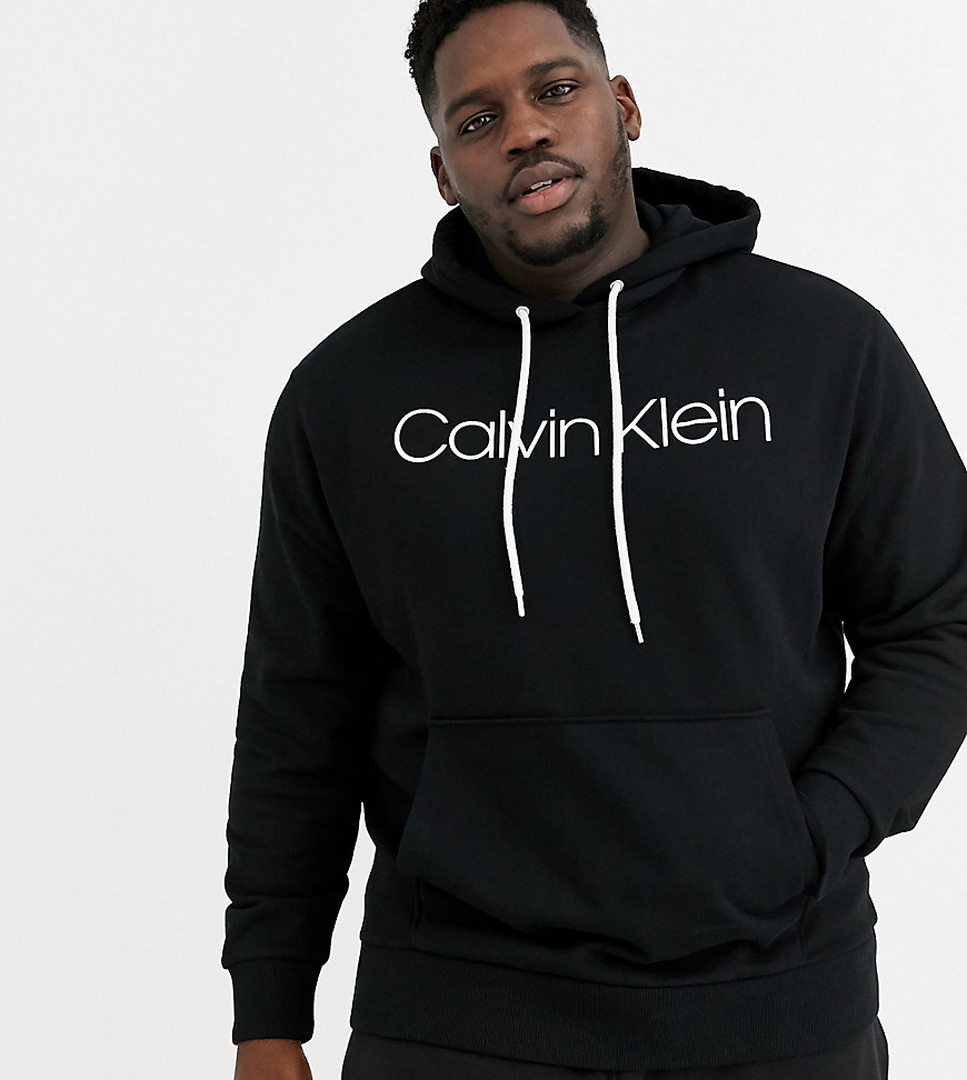 Calvin Klein - Hoodie met logo op de borst in zwart