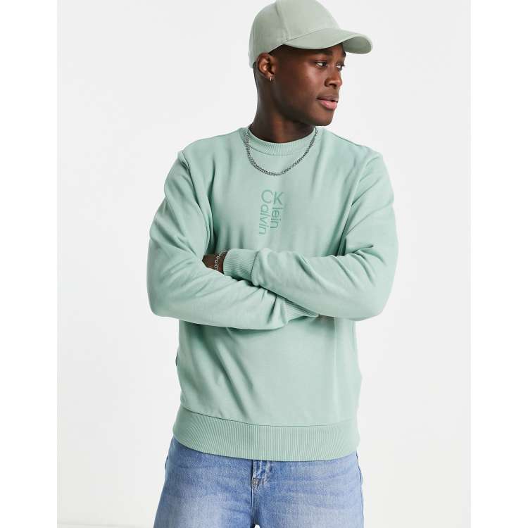 Calvin klein mint green hot sale sweatshirt