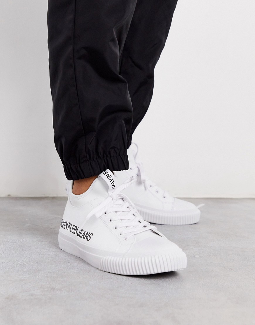 Calvin Klein - Icarus - Sneakers bianche con logo-Bianco