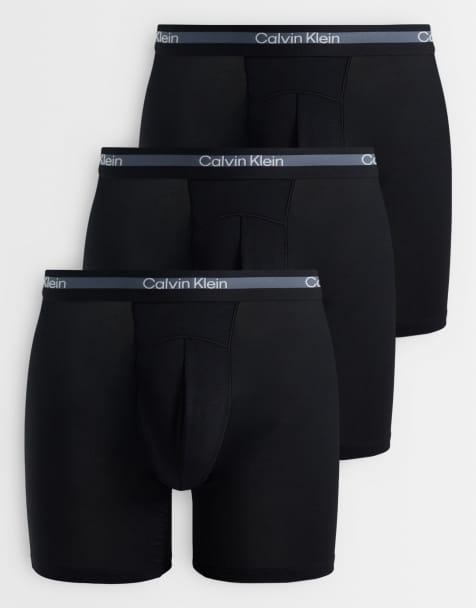 Calvin Klein Icon Active Mesh 3 pack boxer brief in black - view 1