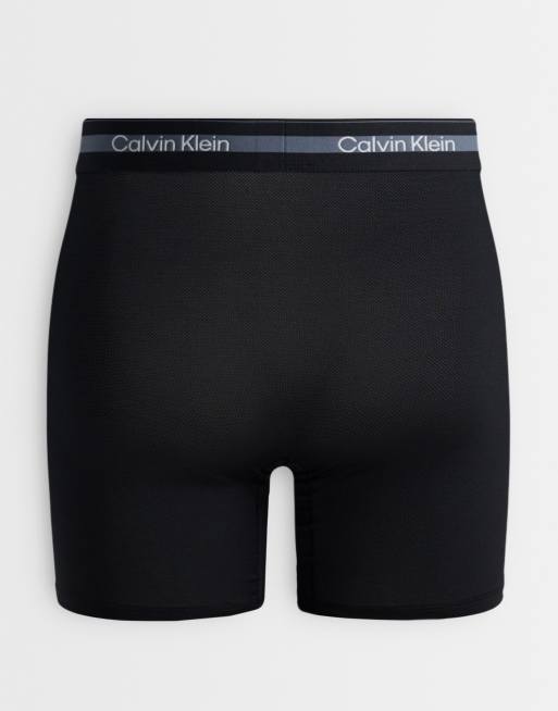 Calvin Klein - Icon Active Mesh - Lot de 3 boxers - Noir, 2 de 3
