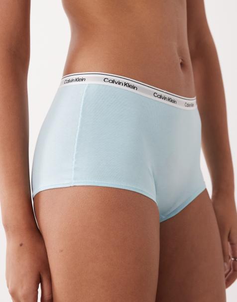 Calvin Klein – Icon – Blå boyshorts med logga - view 1
