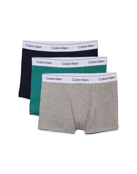 Calvin Klein – Icon – Blå, stretchiga trunks i bomull, 3-pack - view 1