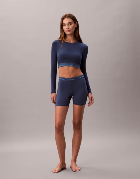Calvin Klein – Icon – Ciemnoniebieskie bokserki z mieszanki bawełny i modalu - view 1