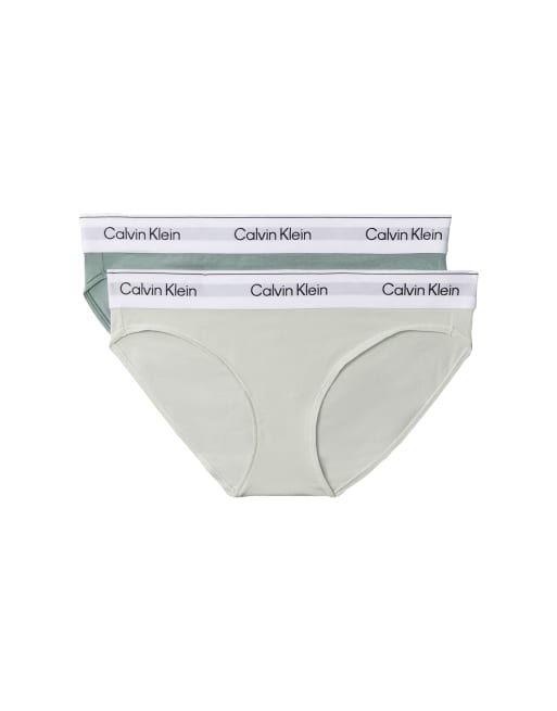 Calvin Klein Icon Cotton Modal 2pk in green, 3 of 3