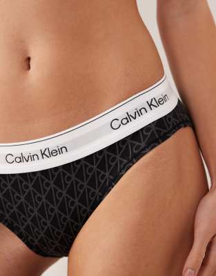 Calvin Klein Icon Cotton Modal Bikini Briefs In Gray