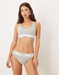 [Calvin Klein] Calvin Klein Icon cotton modal bikini briefs in grey XS Grey Heather