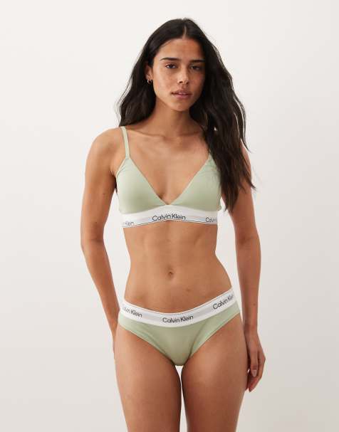 Calvin Klein Icon Cotton Modal bikini briefs in pale mint - view 1