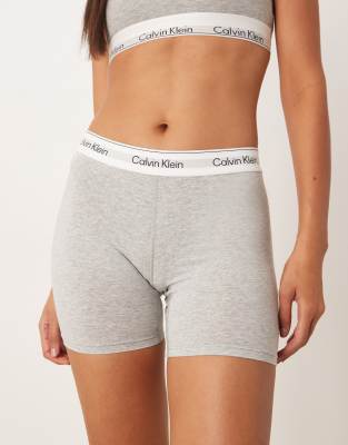 Calvin Klein Icon Cotton Modal Boxer Briefs In Gray