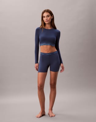 Calvin Klein - Icon Cotton Modal - Boxershorts in Dunkelblau-Marineblau