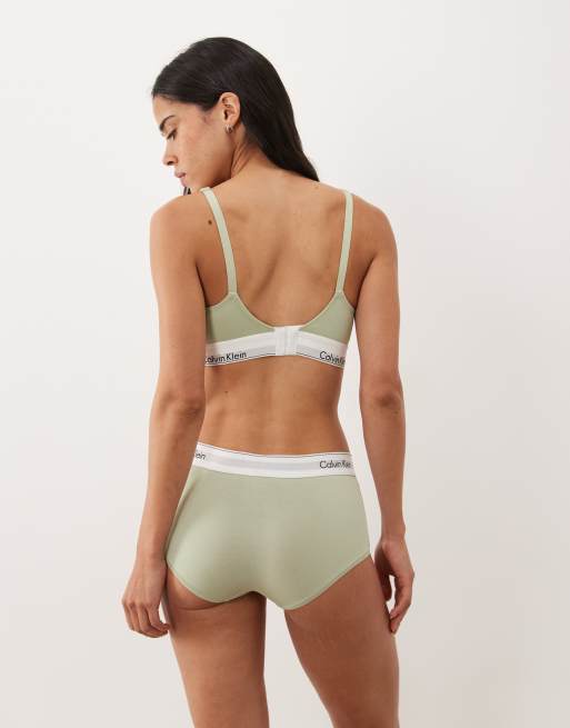 Calvin Klein Icon Cotton Modal boyshorts in pale mint , 3 of 4