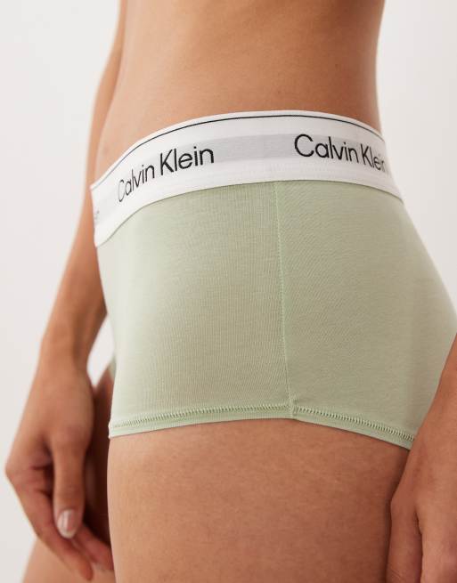 Calvin Klein Icon Cotton Modal boyshorts in pale mint , 4 of 4