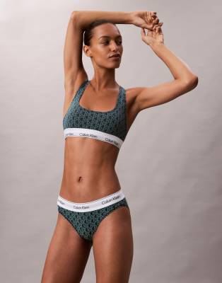 Calvin Klein Icon Cotton Modal Bralette In Brown